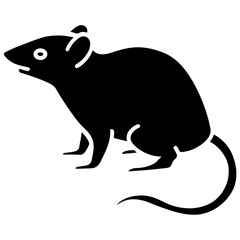 
mouse/ rat solid icon 
