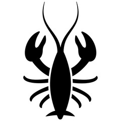 
Sea insect, lobster solid icon 
