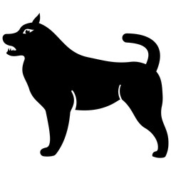 
Wolf, wild animal in the zoo icon 
