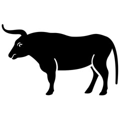 
Domestic animal, cow solid icon 
