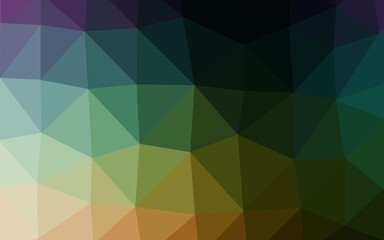 Dark Multicolor, Rainbow vector polygonal template.