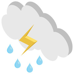 
A natural disaster storm and thunder 
