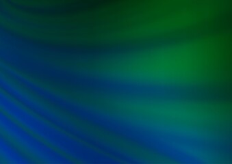 Dark Blue, Green vector glossy abstract background.