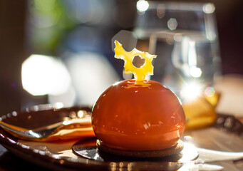 Trendy mousse cake