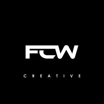FCW Letter Initial Logo Design Template Vector Illustration