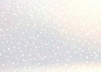 Bokeh delicate pastel 3d illustration. Winter holidays decorative background. Light glitter texture.