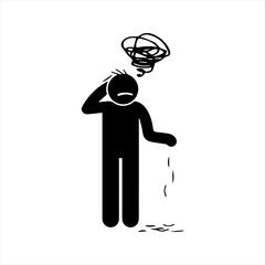 Drop hair icon
