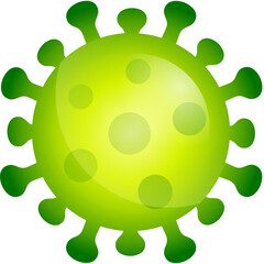 Virus Symbol gr&uuml;n
