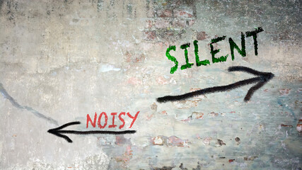 Street Sign Silent versus Noisy