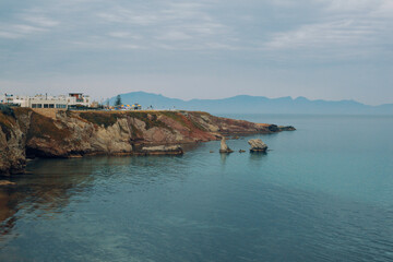 Tyrrhenian sea coast, Terrasini, Palermo, Sicily, Italy