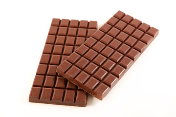 chocolate bar isolated on white background