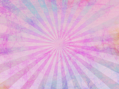 Old paper with starburst motif. Pastel color background in retro style. Best for poster or overlay. 