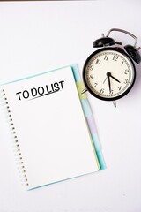 TO DO LIST wordings on a notebook on a table