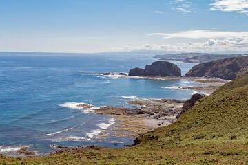Peñas cape in Asturias province, Spain