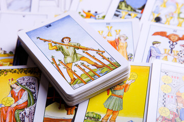 deck of tarot cards