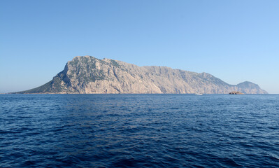 The majesty of the Isle of Tavolara that rises 565 meters from the sea