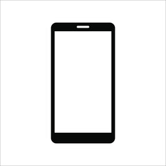 phone vector with blank white screen isolated on white background. eps 10