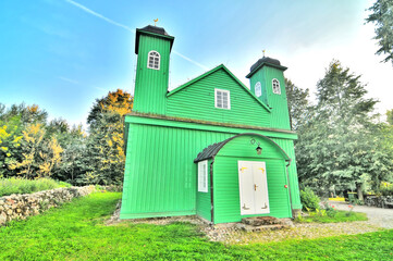 Fototapeta premium Drewniany tatarski meczet znajdujący się we wsi Kruszyniany.