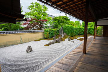 京都　大徳寺の塔頭寺院　瑞峯院の庭園