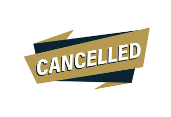 Cancelled stamp vector illustration, Cancelled