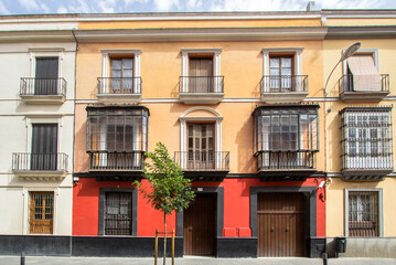 Typical old buildings in Seville, Spain