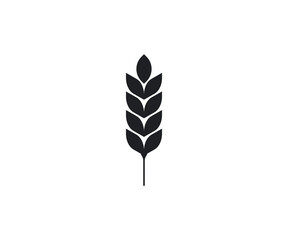 Wheat, crop, grain, agriculture icon. Vector illustration, flat design.