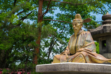 京都　豊国神社の豊臣秀吉像
