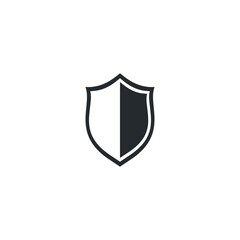 black shield logo template vector illustration
