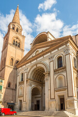 Fototapeta na wymiar View at the Basilica of Saint Andrea in Mantova (Mantua), Italy
