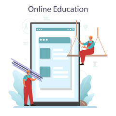 Fitter or installer online service or platform. Industrial builder