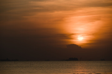 Sunsetting on the beach