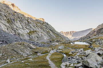Paysage de montagne dans le Mercantour
