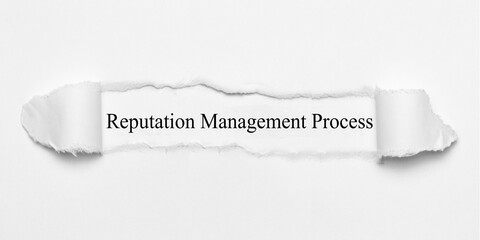 Reputation Management Process
