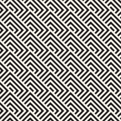 Vector seamless lines mosaic pattern. Modern stylish abstract texture. Repeating geometric tiles with stripe slanted elements