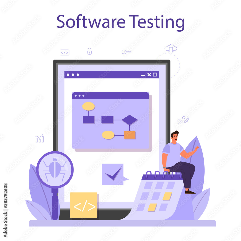 Poster testing software online service or platform. application or website