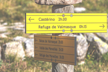 Paysage de montagne dans le Mercantour