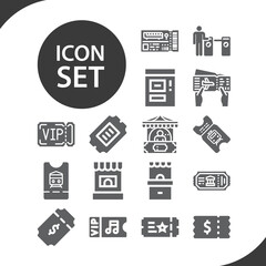 Simple set of round trip related filled icons.