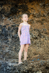 little girl on the beach