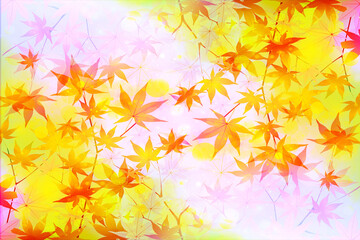 Obraz na płótnie Canvas autumn background with leaves