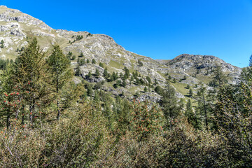 Paysage de montagne dans le Mercantour