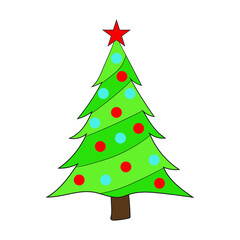 christmas tree illustration