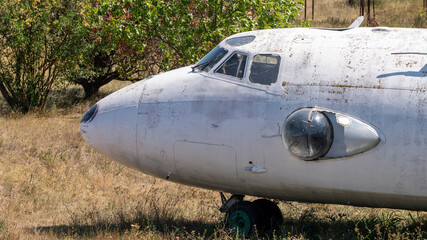 cabin of an old plane