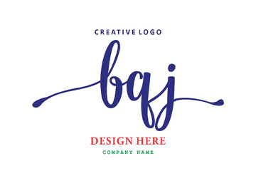 pharmacy logo composition of the letter BQJ is simple, easy to understand and authoritative