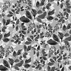 Watercolor seamless pattern. Abstract background with colorful  spring  field