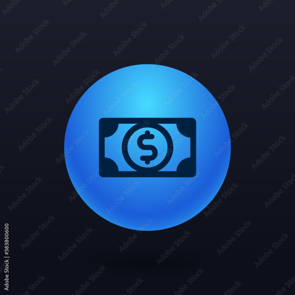 Sticker money - button