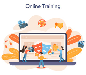 Director online service or platform. Idea of creative people and profession