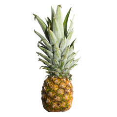 Fototapeta premium pattern. pineapples on a white background. juicy tropical fruit. minimalistic style
