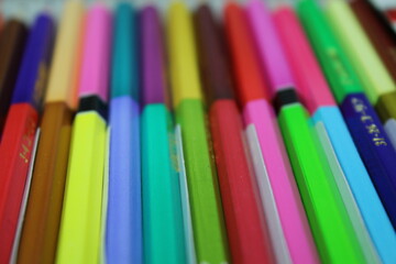 pencils isolated on white background