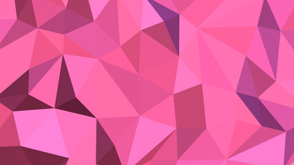 Hot pink abstract background. Geometric vector illustration. Colorful 3D wallpaper.
