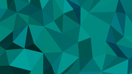 Fototapeta premium Teal abstract background. Geometric vector illustration. Colorful 3D wallpaper.